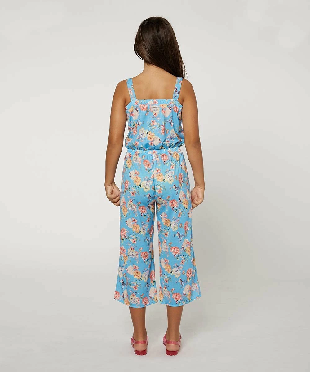 Top 10 🔔 O'Neill Light Blue & Yellow Floral Aris Sleeveless Jumpsuit - 👧 Girls 🛒 4 Top 10 🔔 O'Neill Light Blue & Yellow Floral Aris Sleeveless Jumpsuit - 👧 Girls 🛒 - Image 2