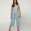 Top 10 🔔 O'Neill Light Blue & Yellow Floral Aris Sleeveless Jumpsuit - 👧 Girls 🛒 -O'Neill Sales zu107979736 main tm1660679511