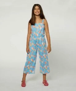 Top 10 🔔 O'Neill Light Blue & Yellow Floral Aris Sleeveless Jumpsuit - 👧 Girls 🛒