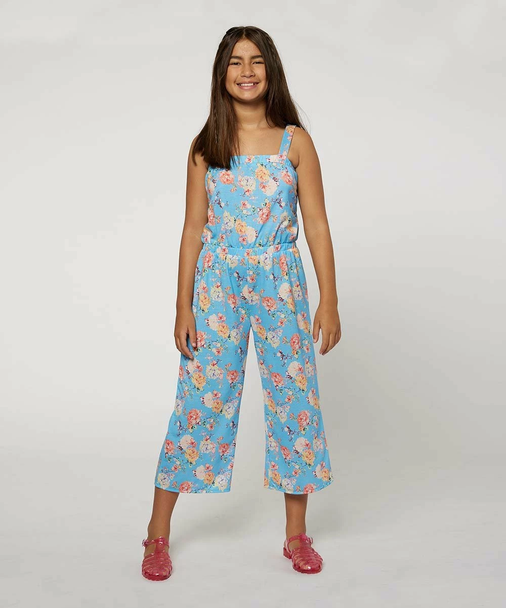 Top 10 🔔 O'Neill Light Blue & Yellow Floral Aris Sleeveless Jumpsuit - 👧 Girls 🛒 3 Top 10 🔔 O'Neill Light Blue & Yellow Floral Aris Sleeveless Jumpsuit - 👧 Girls 🛒