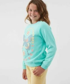 Best reviews of 🧨 O'Neill Pool & Pink 'O'Neill' Butterfly Oversize Lillia Sweatshirt - 👧 Girls 😉 -O'Neill Sales zu107979737 alt 2 tm1660679511