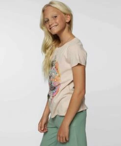 Top 10 🔥 O'Neill Blue Shadow Floral Trapper Keeper Crewneck Tee - 👧 Girls 🥰 -O'Neill Sales zu107979797 alt 2 tm1660679511