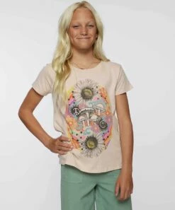 Top 10 🔥 O'Neill Blue Shadow Floral Trapper Keeper Crewneck Tee - 👧 Girls 🥰 -O'Neill Sales zu107979797 alt 4 tm1660679511