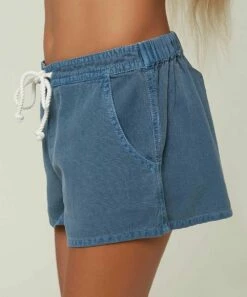 Best Sale 🌟 O'Neill Blue Sage Tie-Waist Shorts - 👧 Girls ⌛ -O'Neill Sales zu107979816 alt 2 tm1660679511