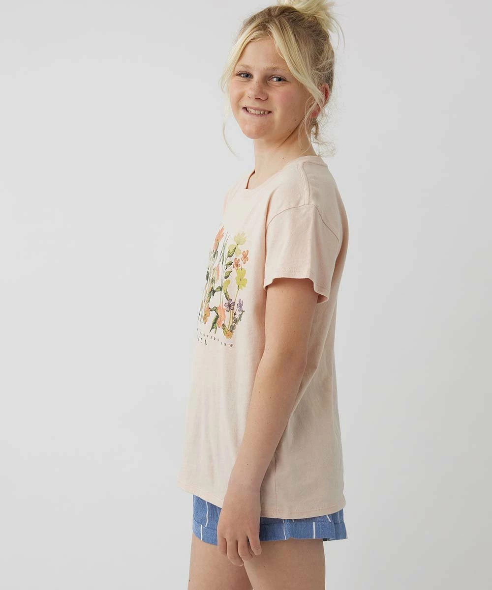 Flash Sale ๐ O'Neill Pink & Green Floral 'Wild Flowers' Crewneck Tee - ๐ง Girls ๐งจ 4 Flash Sale ๐ O'Neill Pink & Green Floral 'Wild Flowers' Crewneck Tee - ๐ง Girls ๐งจ - Image 2