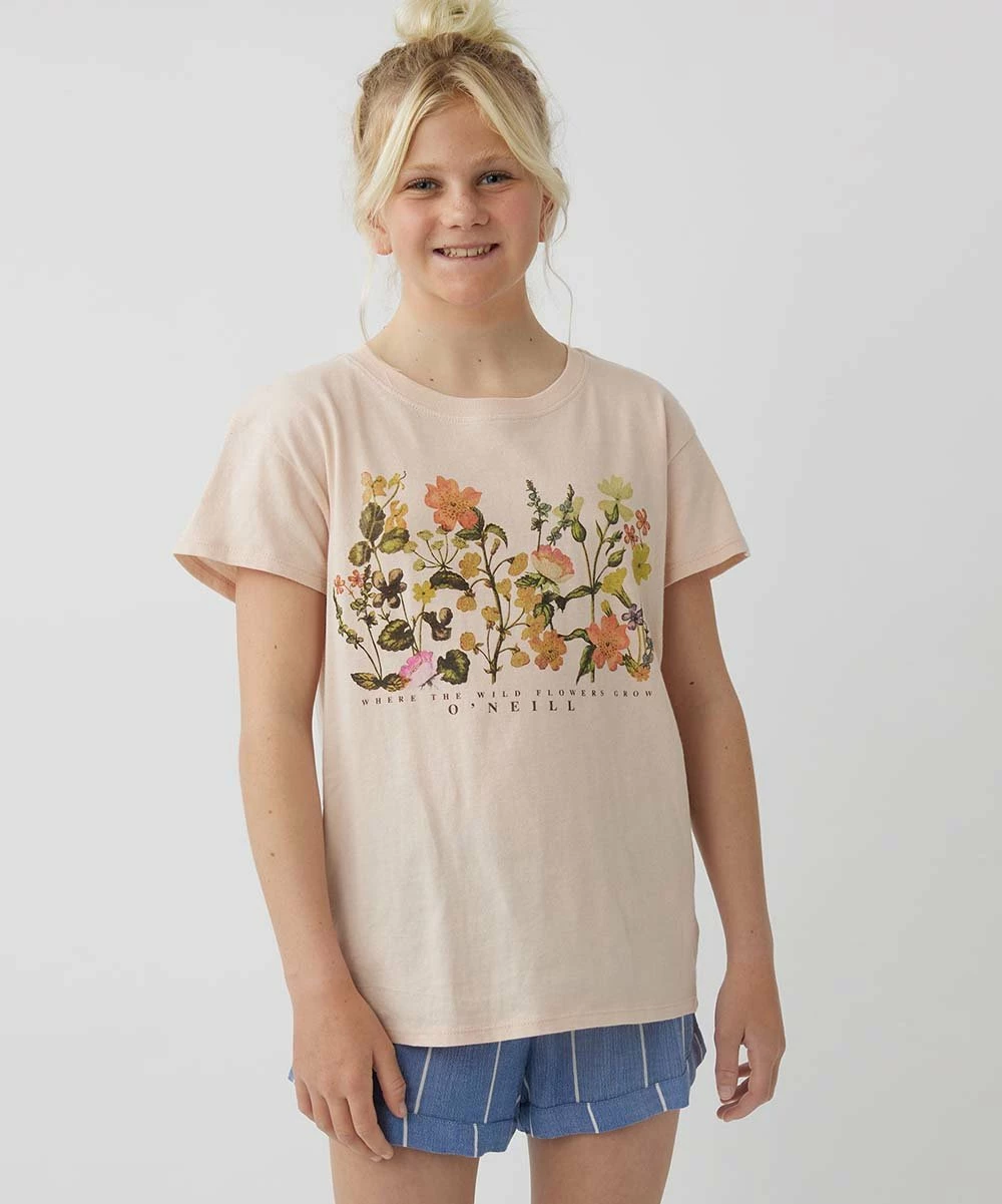 Flash Sale ๐ O'Neill Pink & Green Floral 'Wild Flowers' Crewneck Tee - ๐ง Girls ๐งจ 3 Flash Sale ๐ O'Neill Pink & Green Floral 'Wild Flowers' Crewneck Tee - ๐ง Girls ๐งจ