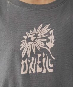 Budget 🔔 O'Neill Gray & Pink 'Down 2 Earth' Crewneck Tee - 👧 Girls 😍 -O'Neill Sales zu107985258 alt 4 tm1660679511