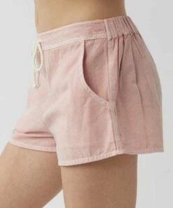 Coupon ✔️ O'Neill Pink Drawstring-Accent Sage Shorts - 👧 Girls 😀 -O'Neill Sales zu107985291 alt 4 tm1660679511