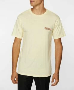 Coupon 👍 O'Neill Yellow Wonderland Crewneck Tee - Men 🛒 -O'Neill Sales zu108710718 alt 1 tm1663765899