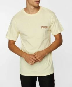 Coupon 👍 O'Neill Yellow Wonderland Crewneck Tee - Men 🛒 -O'Neill Sales zu108710718 alt 2 tm1663765899