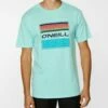Hot Sale 🔔 O'Neill Turquoise Flair Two Crewneck Tee - Men ❤️ -O'Neill Sales zu108710774 main tm1663765899