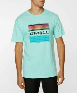 Hot Sale 🔔 O'Neill Turquoise Flair Two Crewneck Tee - Men ❤️