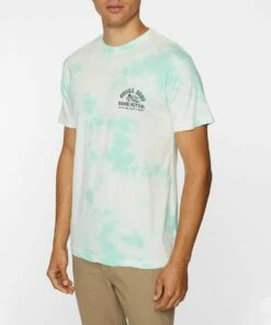 Deals 🔔 O'Neill Mint & Cream Abstract Dawn Patrol Crewneck Tee - Men 🌟 -O'Neill Sales zu108710817 alt 3 tm1663765899