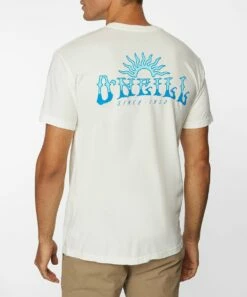 Brand new ⌛ O'Neill Off-White Sun Crewneck Tee - Men ⭐