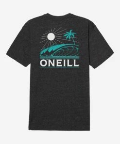 Best Pirce ✔️ O'Neill Heather Black Pitch Crewneck Tee - Men 🎁