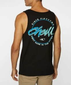 Discount 👍 O'Neill Black Keg Stand Scoop Neck Tank - Men 😉
