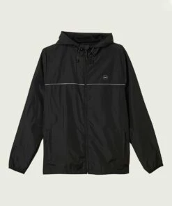 Cheapest 😍 O'Neill Black Nomadic Hooded Windbreaker - Men 👍 -O'Neill Sales zu108711285 alt 4 tm1663765899