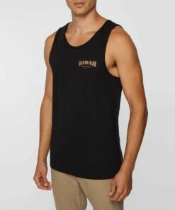 New 🎁 O'Neill Black Haleakala Scoop Neck Tank - Men 🧨 -O'Neill Sales zu108711490 alt 2 tm1663765899