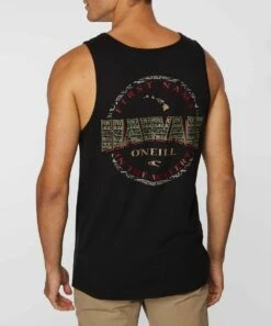 New 🎁 O'Neill Black Haleakala Scoop Neck Tank - Men 🧨