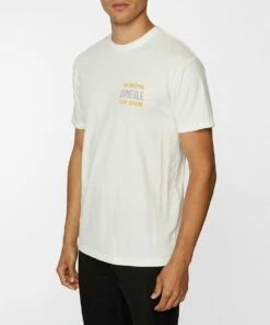 Discount 😉 O'Neill Off-White Daily Grind Crewneck Tee - Men 🔥 -O'Neill Sales zu108711617 alt 2 tm1663765430