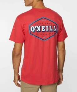 Hot Sale 😍 O'Neill Cardinal Red Howler Crewneck Tee - Men ✨