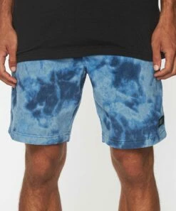 Best Pirce 🛒 O'Neill Pacific Blue Glacier Print Elastic-Waist Superfleece 19'' Shorts - Men 😉