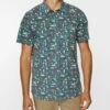 Top 10 💯 O'Neill Gray & Mint Surf Dayz Short-Sleeve Button-Up Top - Men 💯 -O'Neill Sales zu108715193 main tm1663765430