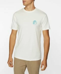Hot Sale 😀 O'Neill Off-White Circle Surfer Crewneck Tee - Men ✨ -O'Neill Sales zu108715247 alt 2 tm1663765430