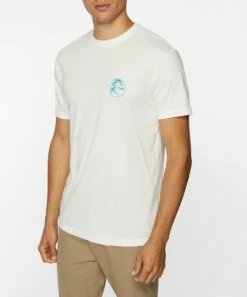 Hot Sale 😀 O'Neill Off-White Circle Surfer Crewneck Tee - Men ✨ -O'Neill Sales zu108715247 alt 3 tm1663765430
