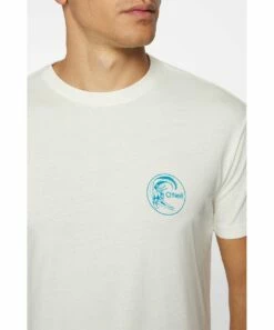 Hot Sale 😀 O'Neill Off-White Circle Surfer Crewneck Tee - Men ✨ -O'Neill Sales zu108715247 alt 4 tm1663765430