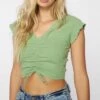 Best Sale ✨ O'Neill Aloe Front-Tie Marco Crop Top - Juniors 😀 -O'Neill Sales zu109091783 alt 2 tm1664890922