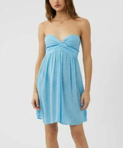 Cheap 🛒 O'Neill Light Blue Speckle Pleated Stacie Strapless 👗 Dress - Juniors 🥰