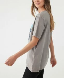 Coupon ✨ O'Neill Gray & Pink Lagoon Tee - Juniors 🔥 -O'Neill Sales zu109091896 alt 2 tm1664890922