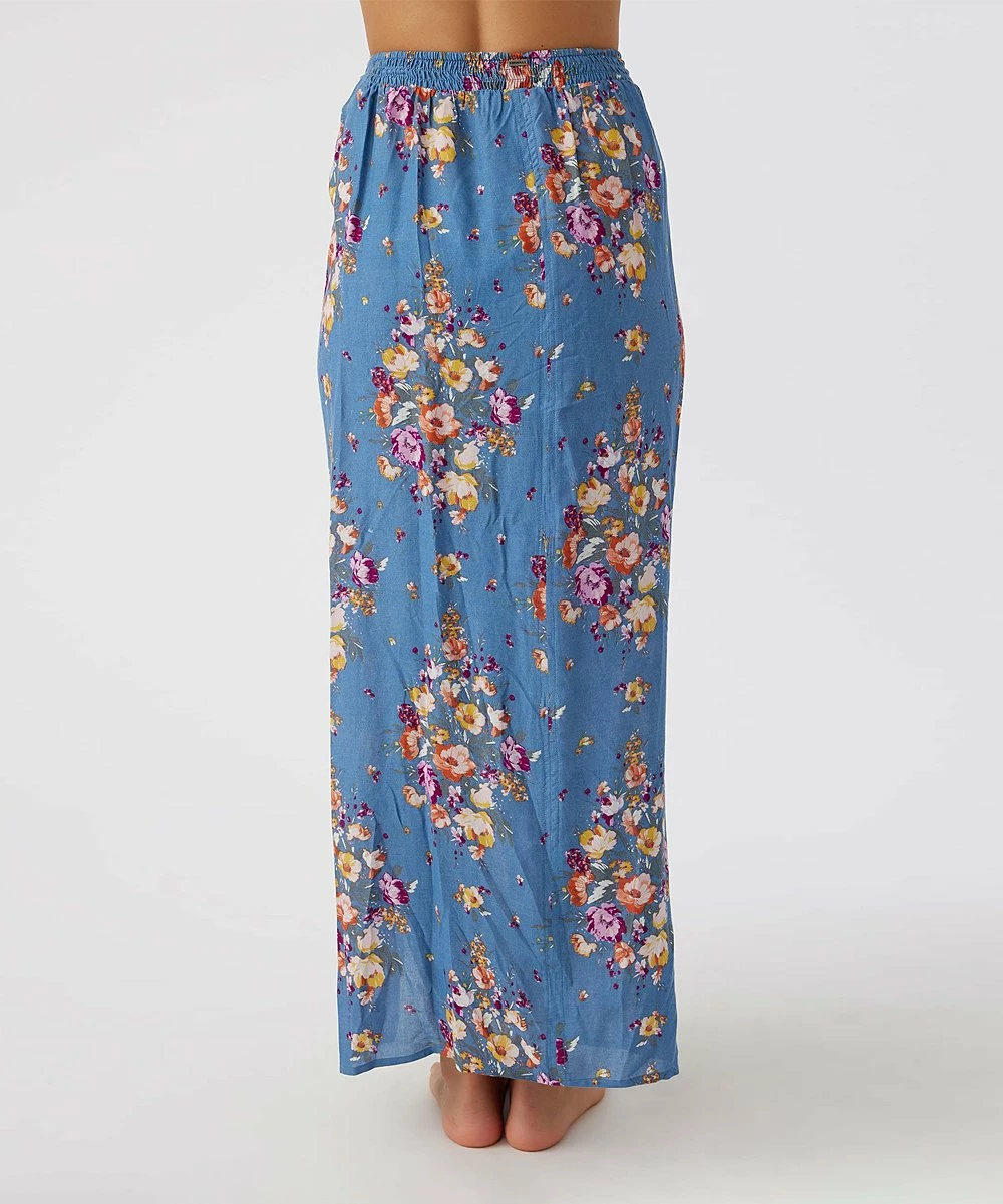 Cheap 💯 O'Neill Blue & Pink Floral Side-Slit Hanalei Cover-Up - Juniors 🌟 5 Cheap 💯 O'Neill Blue & Pink Floral Side-Slit Hanalei Cover-Up - Juniors 🌟 - Image 3