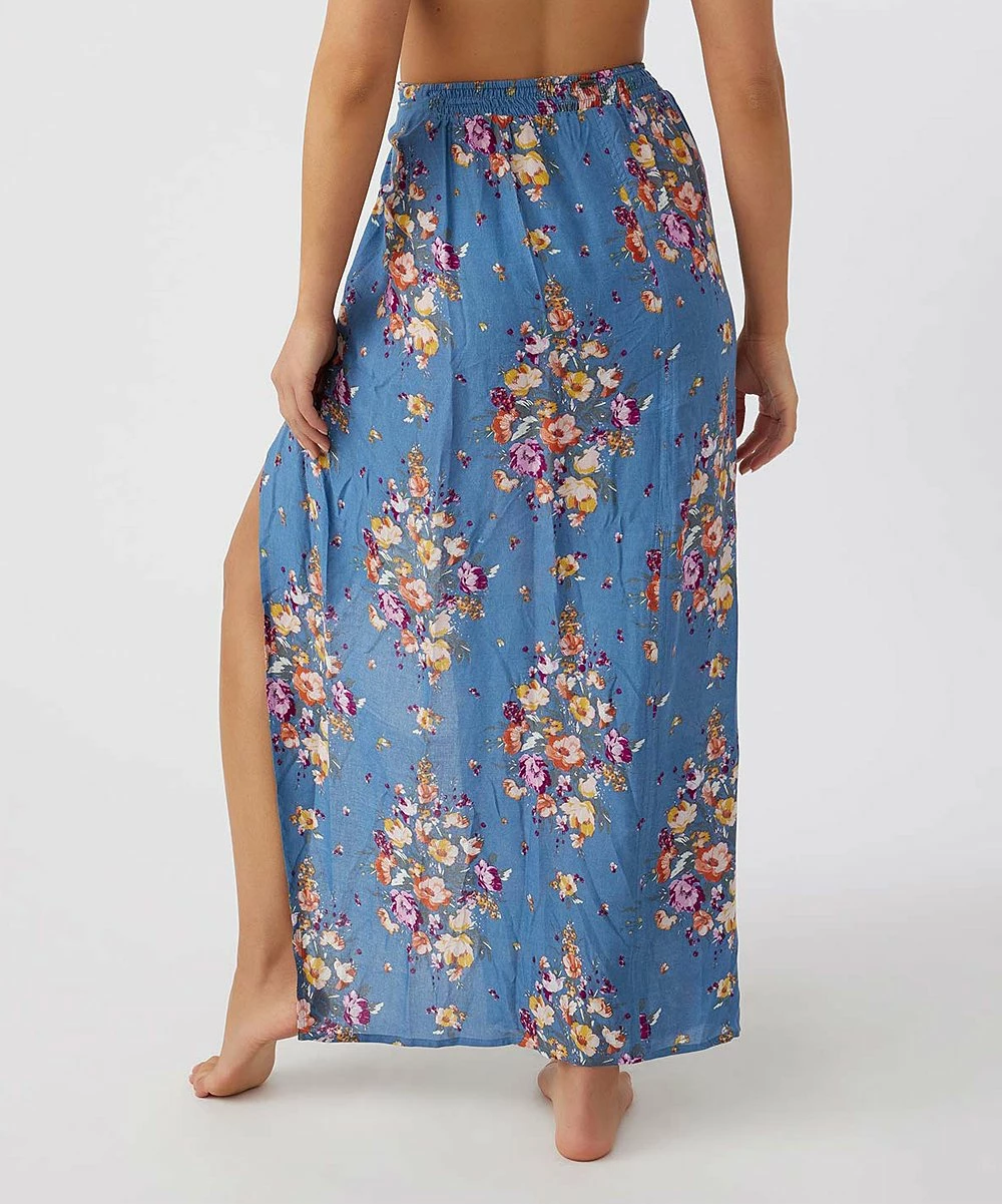 Cheap 💯 O'Neill Blue & Pink Floral Side-Slit Hanalei Cover-Up - Juniors 🌟 7 Cheap 💯 O'Neill Blue & Pink Floral Side-Slit Hanalei Cover-Up - Juniors 🌟 - Image 5