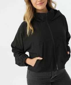 Coupon 😀 O'Neill Black Woven Layton Jacket - Juniors 🎉