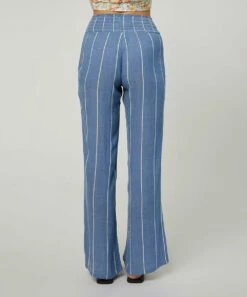 Deals ⭐ O'Neill Blue Stripe Johnny Straight-Leg Pants - Juniors 😍 -O'Neill Sales zu109092208 alt 2 tm1664890170