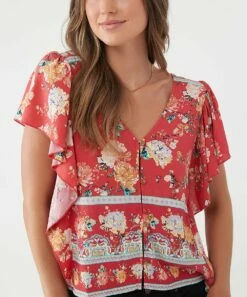 Top 10 ๐ O'Neill Red Floral Flutter-Sleeve Maggy Button-Up Top - Juniors โ 9 Top 10 ๐ O'Neill Red Floral Flutter-Sleeve Maggy Button-Up Top - Juniors โ -O'Neill Sales zu109092209 alt 2 tm1664890170