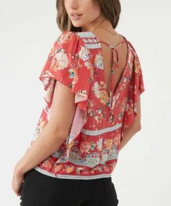 Top 10 ๐ O'Neill Red Floral Flutter-Sleeve Maggy Button-Up Top - Juniors โ 11 Top 10 ๐ O'Neill Red Floral Flutter-Sleeve Maggy Button-Up Top - Juniors โ -O'Neill Sales zu109092209 alt 4 tm1664890170