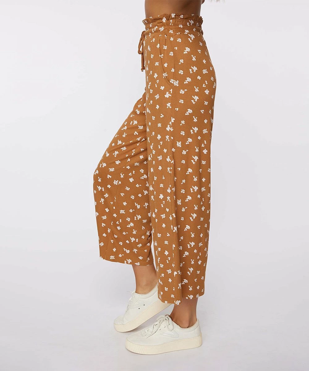 Promo ๐ O'Neill Camel Abstract Seashore Wide-Leg Crop Pants - Juniors โญ 5 Promo ๐ O'Neill Camel Abstract Seashore Wide-Leg Crop Pants - Juniors โญ - Image 3