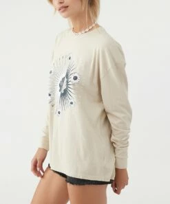 Best reviews of 👏 O'Neill Stone & Blue Sunny Daze Logo Long-Sleeve Tee - Juniors 😉 -O'Neill Sales zu109092657 alt 4 tm1664890744