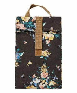 Outlet 🎁 O'Neill Faded Black Floral Picnic Lunch Tote 🎉