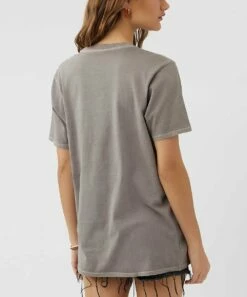 Best Sale 😍 O'Neill Gray 'Surf Till The Sun Comes Up' Crewneck Tee - Juniors ❤️ -O'Neill Sales zu109092803 alt 3 tm1664890744