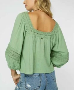 Outlet 👏 O'Neill Aloe Square-Neck Doreen Peasant Top - Juniors 😉 -O'Neill Sales zu109092808 alt 5 tm1664890744