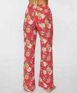 New 🥰 O'Neill Red Floral Johnny Straight-Leg Pants - Juniors 🌟 -O'Neill Sales zu109092891 alt 4 tm1664890648
