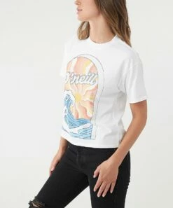 Cheapest 🧨 O'Neill White & Blue Sunnyside Logo Tee - Juniors 👏 -O'Neill Sales zu109094219 alt 3 tm1664890648