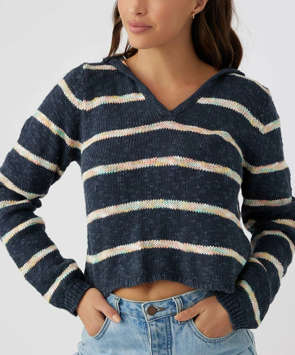Budget 👍 O'Neill Slate Stripe Catamaran Crop V-Neck Hoodie - Juniors 🥰 3 Budget 👍 O'Neill Slate Stripe Catamaran Crop V-Neck Hoodie - Juniors 🥰
