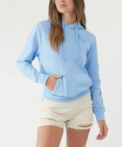 Promo ❤️ O'Neill Coastal Blue Floral Offshore Hoodie - Juniors 🎁 -O'Neill Sales zu109094464 alt 1 tm1664890027