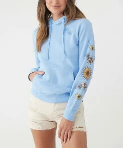 Promo ❤️ O'Neill Coastal Blue Floral Offshore Hoodie - Juniors 🎁 -O'Neill Sales zu109094464 main tm1664890027