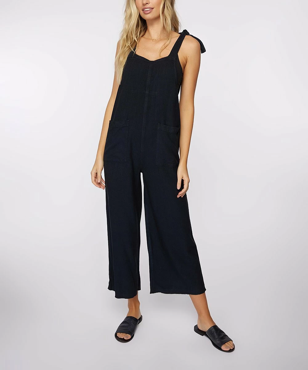 Cheapest ๐งจ O'Neill Navy Shoulder-Tie Sid Wide-Leg Jumpsuit - Juniors โ๏ธ 4 Cheapest ๐งจ O'Neill Navy Shoulder-Tie Sid Wide-Leg Jumpsuit - Juniors โ๏ธ - Image 2